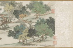 仿宋院本金陵图卷.清.谢遂.绘.纸本青绿设色.清乾隆五十二年.台北故宫博物院藏 PDF电子版下载