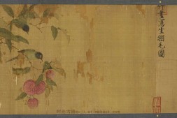 写生翎毛图卷.传宋徽宗绘.绢本设色.60366×5608像素.附注释.大英博物馆藏 PDF电子版下载