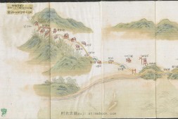 自杭州行宫游西湖道里图说.五幅.清乾隆16年彩绘绢本 PDF电子版下载