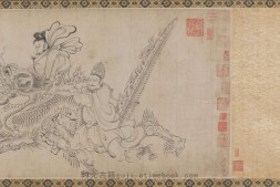 送子天王图.传唐.吴道子绘.纸本墨笔.大阪市立美术馆藏 PDF电子版下载