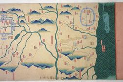 南京至甘肃驿铺图.明正统三年至景泰七年彩绘纸本.台北故宫博物院藏 PDF电子版下载