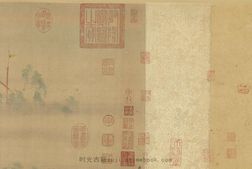 汉宫春晓图.明仇英画.绢本设色.附注释.39951X1923像素.台北故宫博物院藏 PDF电子版下载